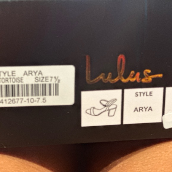Lulu’s tortoise shell heels! New in box, 7.5! - Picture 5 of 5